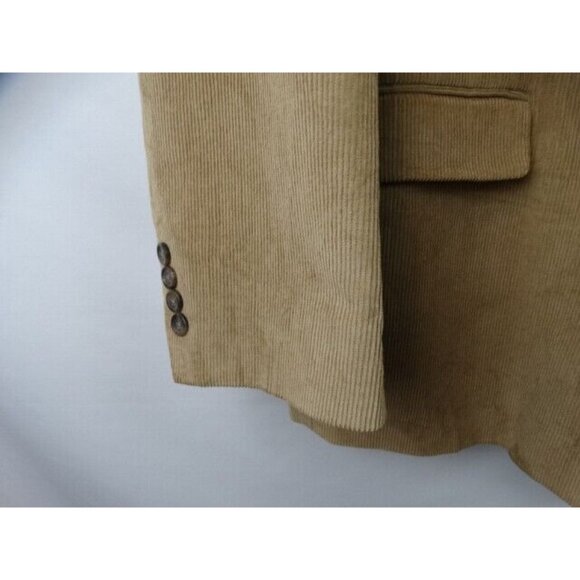 Chaps Men's Suit Jacket Blazer Size 48 Reg Brown Corduroy Sports Coat Jacket - Picture 5 of 12